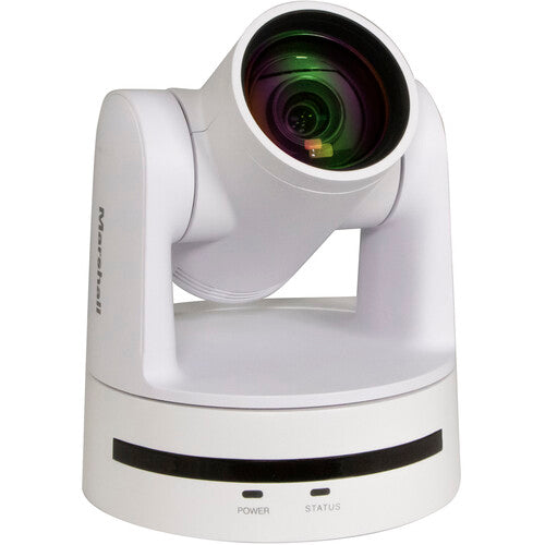 Marshall Electronics CV612-TWI Compact PTZ Camera with AI Auto-Framing (White)