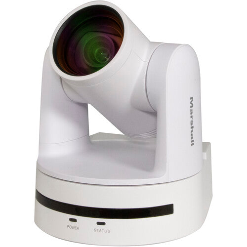 Marshall Electronics CV612-TWI Compact PTZ Camera with AI Auto-Framing (White)