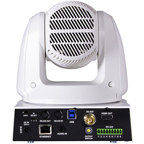 Marshall Electronics CV630-WI UHD 4K IP PTZ Camera with HEVC and 25x Zoom (White)