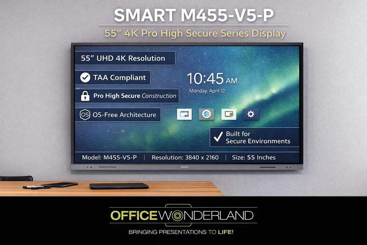 SMART Technologies M455-V5-P 55" Pro High Secure Series – Buy Online | TAA Authorized Dealer