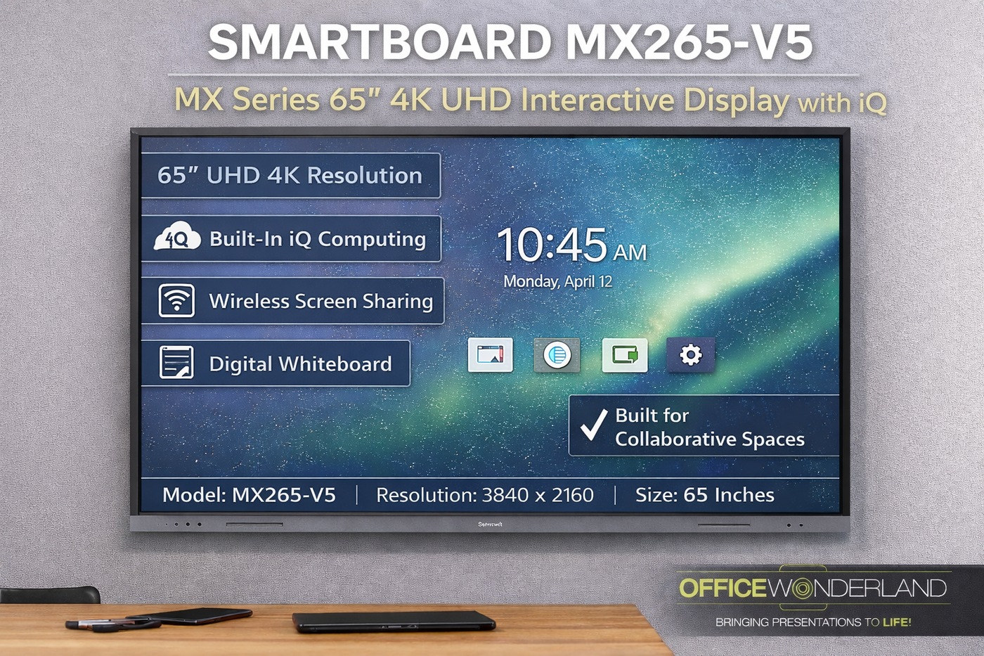 SMARTBOARD MX265-V5 4K UHD Interactive Display – Buy Online | Authorized SMART Dealer