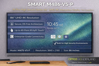 SMART Technologies M486-V5-P M Pro High Secure Series 86" UHD 4K | Authorized Dealer