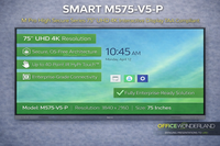 SMART M575-V5-P 75" Pro Series High-Secure Interactive Touch Display - Buy online | Authorized Dealer
