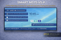 SMART M575-V5-P 75" Pro Series High-Secure Interactive Touch Display - Buy online | Authorized Dealer