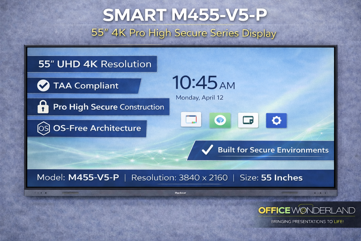 SMART Technologies M455-V5-P 55" Pro High Secure Series – Buy Online | TAA Authorized Dealer