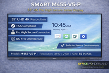 SMART Technologies M455-V5-P 55" Pro High Secure Series – Buy Online | TAA Authorized Dealer