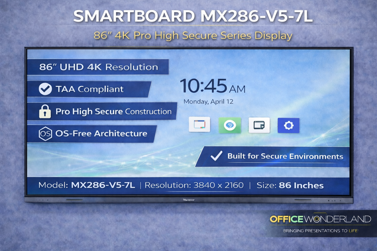 SMARTBOARD MX286-V5-7L – 86” 4K UHD Interactive LED Display with iQ | Authorized Dealer