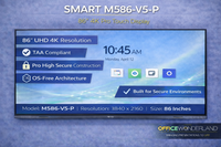 SMART M586-V5-P 86” 86 Inches 4K Pro Touch Display - Buy Online | Authorized Dealer