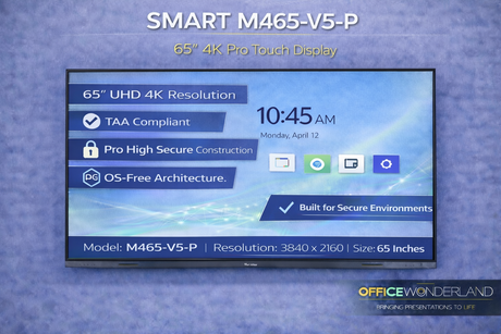 SMART M465-V5-P 65” 4K Pro High Secure Display – Buy Online | TAA Authorized Dealer