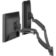 Chief K1W220B Kontour Dynamic Height-Adjustable Dual-Monitor Wall Mount (Black)