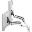 Chief K1W220WXRH Kontour Dynamic Reduced-Height Dual-Monitor Wall Mount (White)