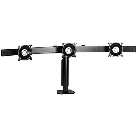 Chief KTC320 Flat Panel Triple Horizontal Desk Clamp Mount (Black)