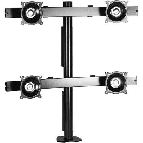 Chief KTC440 Flat Panel Quad Horizontal Desk Clamp Mount (Silver)