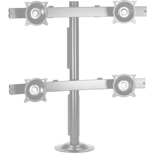 Chief KTG440S Quad Monitor Grommet Mount (Silver)