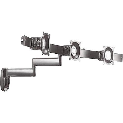 Chief KWD320S Triple Horizontal Monitor Arm Wall Mount (Silver)