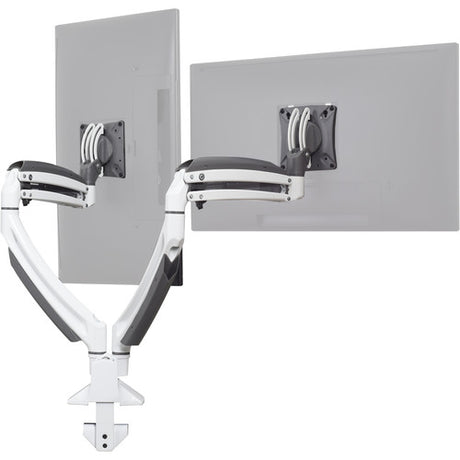 Chief Kontour K1D220W Dynamic Height-Adjustable Dual-Monitor Desk-Clamp Mount (White)