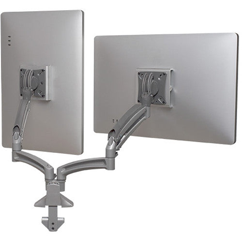 Chief Kontour K1D220WXRH Dual Monitor Dynamic Desk Mount (Reduced Height, White)