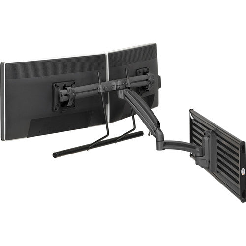 Chief Kontour K1S22HS Dynamic Height Adjustable Slatwall Mount for Dual Monitors (Silver)