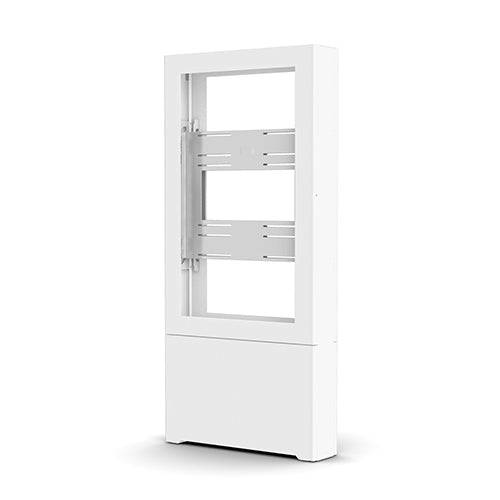Chief LF43UWP Impact™ Floor Standing Back-to-Back Kiosk – Portrait 43” White