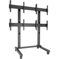 Chief LVM2X2U FUSION 2 x 2 Micro-Adjustable Large Freestanding Video Wall Cart for 42 to 50 inch Screens (Black)