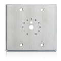 Double Gang S S Plate; Dial Scale Stamped and Paint Filled