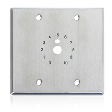 Double Gang S S Plate; Dial Scale Stamped and Paint Filled