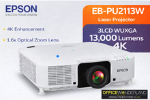 Epson EB-PU2113W 3LCD WUXGA  Laser Projector 13,000 Lumens 4K (White)  V11HA65920