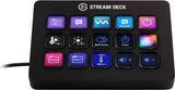 Elgato - Stream Deck MK.2 Full-size Wired USB Keypad with 15 Customizable LCD keys and Interchangeable Faceplate (Black) - 6470492