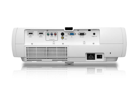 Epson 8500UB PowerLite Home Cinema Projector view of back inputs outputs and ports