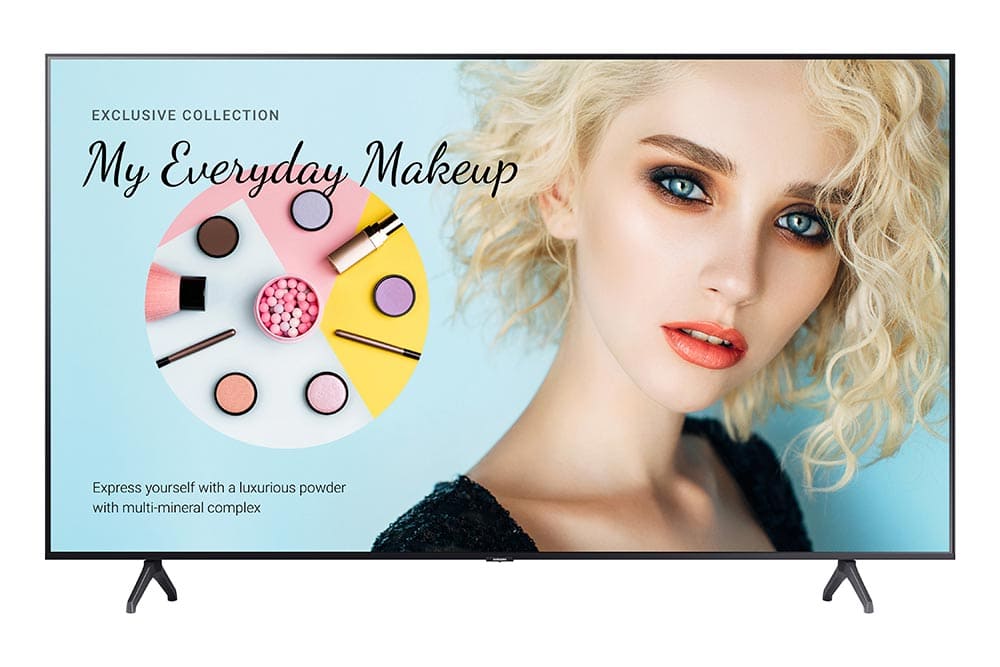 Samsung BE55T-H 55" Crystal UHD 4K Pro TV makeup display