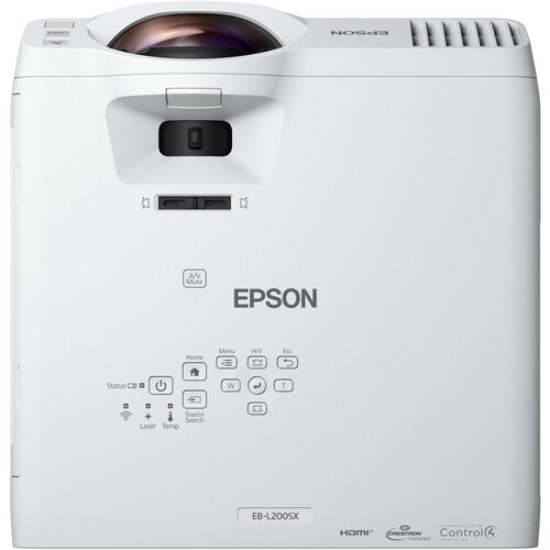 Epson PowerLite L200SX XGA 3LCD Short Throw Laser Projector 2