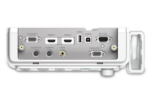 Epson V12H927020 PowerLite Pilot 3 Connection and Control Box view of ports inputs and outputs bottom