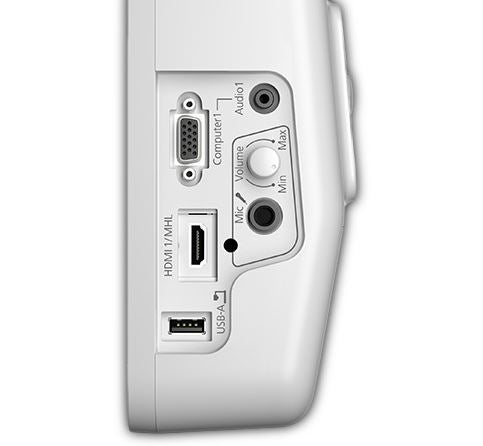 Epson V12H927020 PowerLite Pilot 3 Connection and Control Box view of ports inputs and outputs top