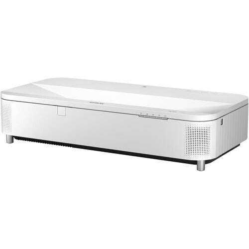 Epson PowerLite 810E 5000-Lumen Pixel-Shift 4K Extreme Short-Throw Laser Projector Bundle with Mobile Cart (White)