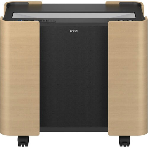 Epson PowerLite 810E 5000-Lumen Pixel-Shift 4K Extreme Short-Throw Laser Projector Bundle with Mobile Cart (White)