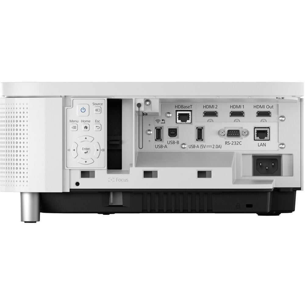 Epson PowerLite 810E 5000-Lumen Pixel-Shift 4K Extreme Short-Throw Laser Projector Bundle with Mobile Cart (White)