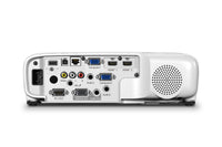 Back view of a Epson Powerlite 994F projector with multiple ports on a white background