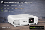 Epson PowerLite X49 3LCD XGA Classroom Projector with HDMI V11H982020