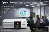 Epson PowerLite L530U 3LCD WUXGA Long Throw Laser Projector