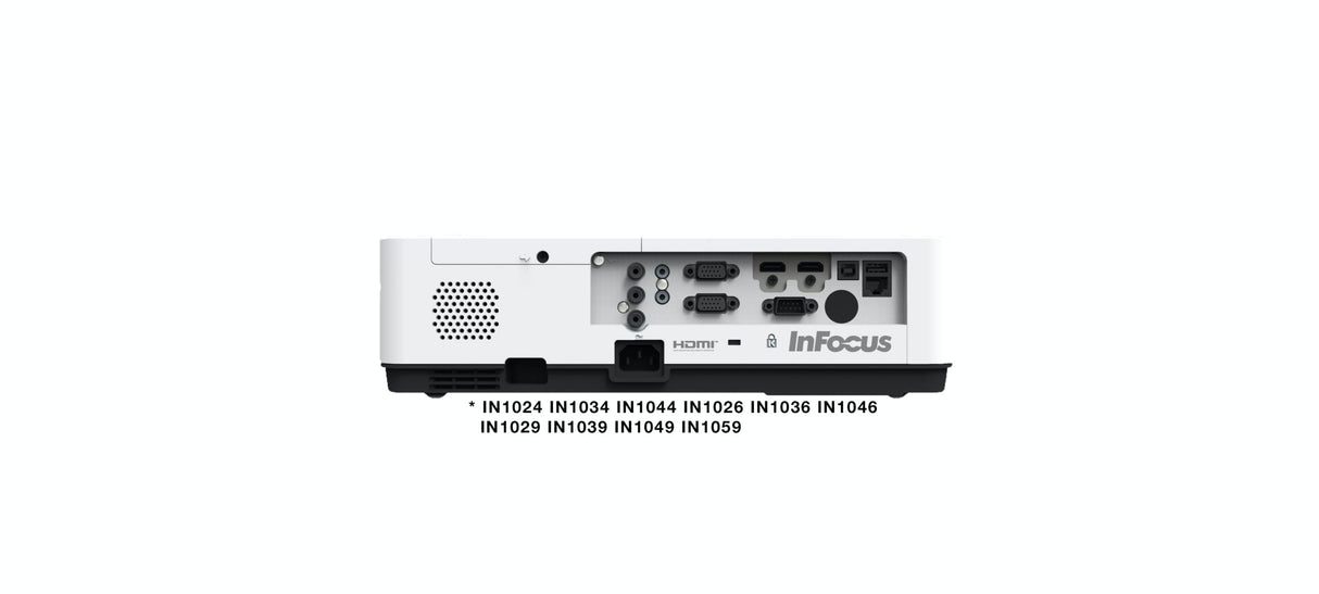 InFocus IN1034 LCD XGA Conference Room Projector input output