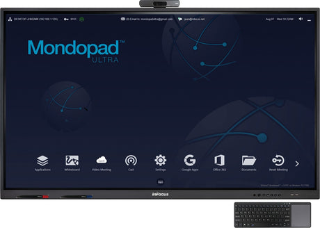 InFocus INF86MU02-KIT touch screen display front view