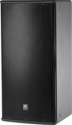 JBL AM721264-WRC High Power 2-Way Loudspeaker with 1 x 12 LF Driver and Rotatable Horn, 60° x 40° Coverage, WRC Weather Resistant Speaker - Black