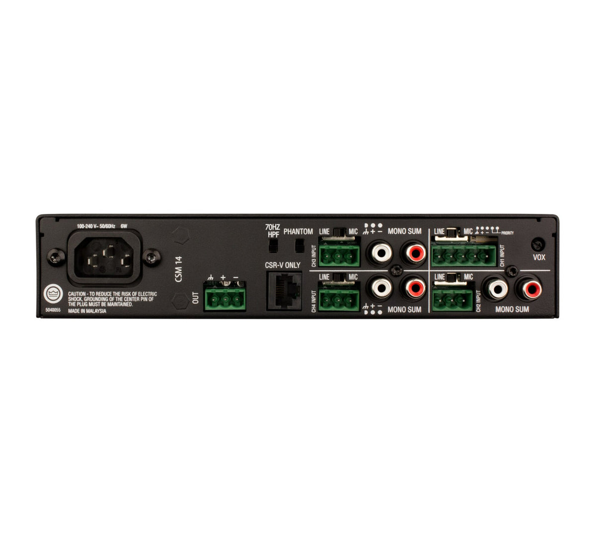 JBL CSM 14 Professional Audio Mixer for Commercial Use input output