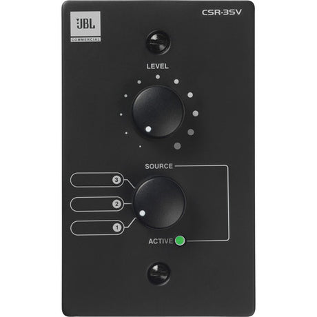 JBL CSR-3SV Wall-Mounted Remote Control for CSM Mixers Black