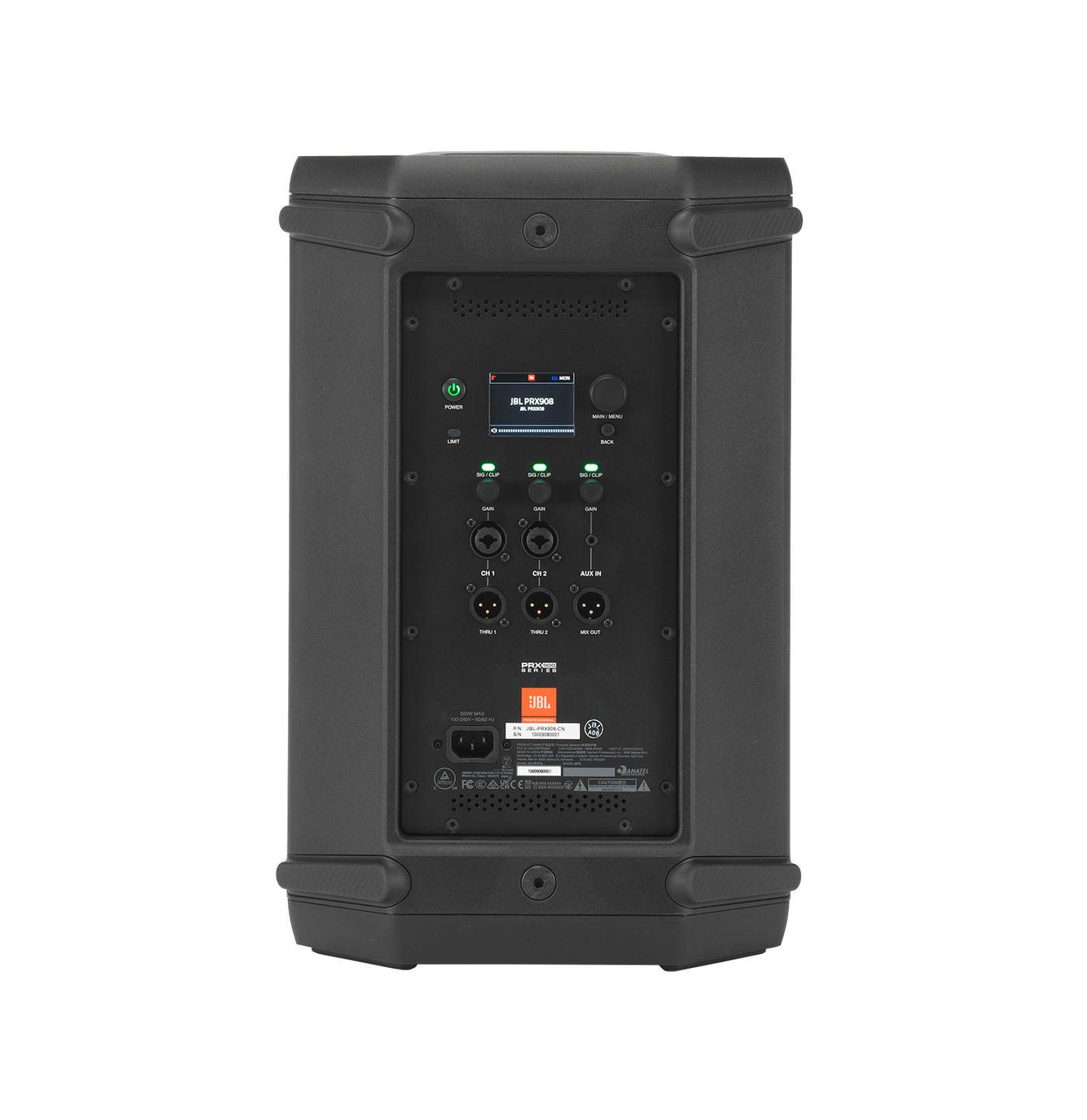 JBL PRX908-NA Professional Powered Two-Way 8-inch PA Loudspeaker b