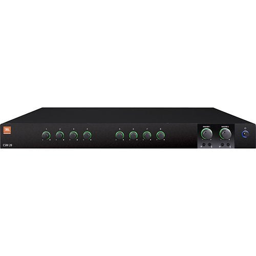 JBL Professional CSM 28 Commercial Audio Mixer - 8 Inputs 2 Outputs front