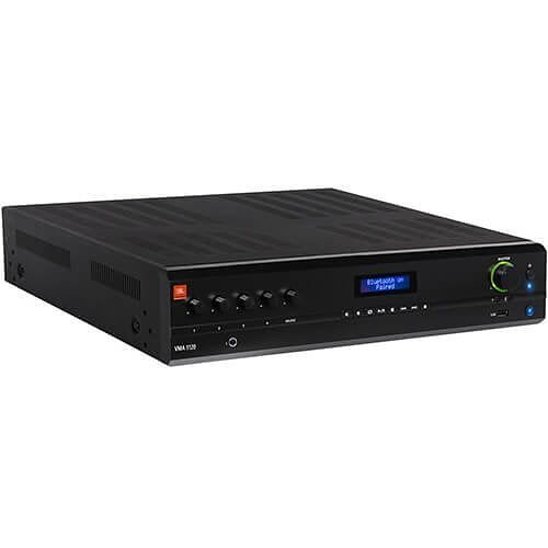 JBL Professional VMA1120 VMA Series Mixer Amplifier 5-Input Channel 1-Output Channel 120W at 70V side profile view