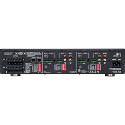 JBL Professional VMA260 VMA Series Mixer Amplifier 5-Input Channel 2-Output Channel 60W at 70V connections