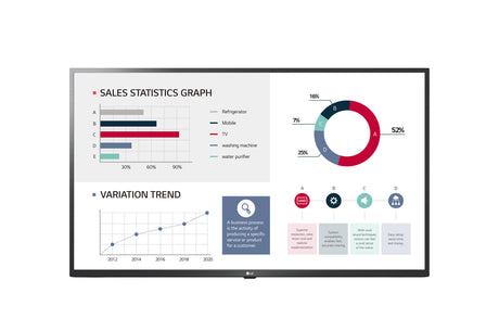 LG 50UL3G-B 50 inch IPS UHD Commercial Display Monitor with Built-in Quad Core SoC