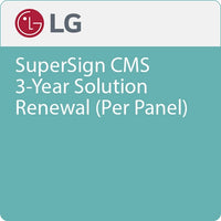 LG LWSM30B.AUS SuperSign CMS 3-Year Solution Renewal (Per Panel)